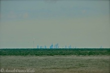 Of course, his view across the lake would not have included this skyline of modern-day Toronto ...